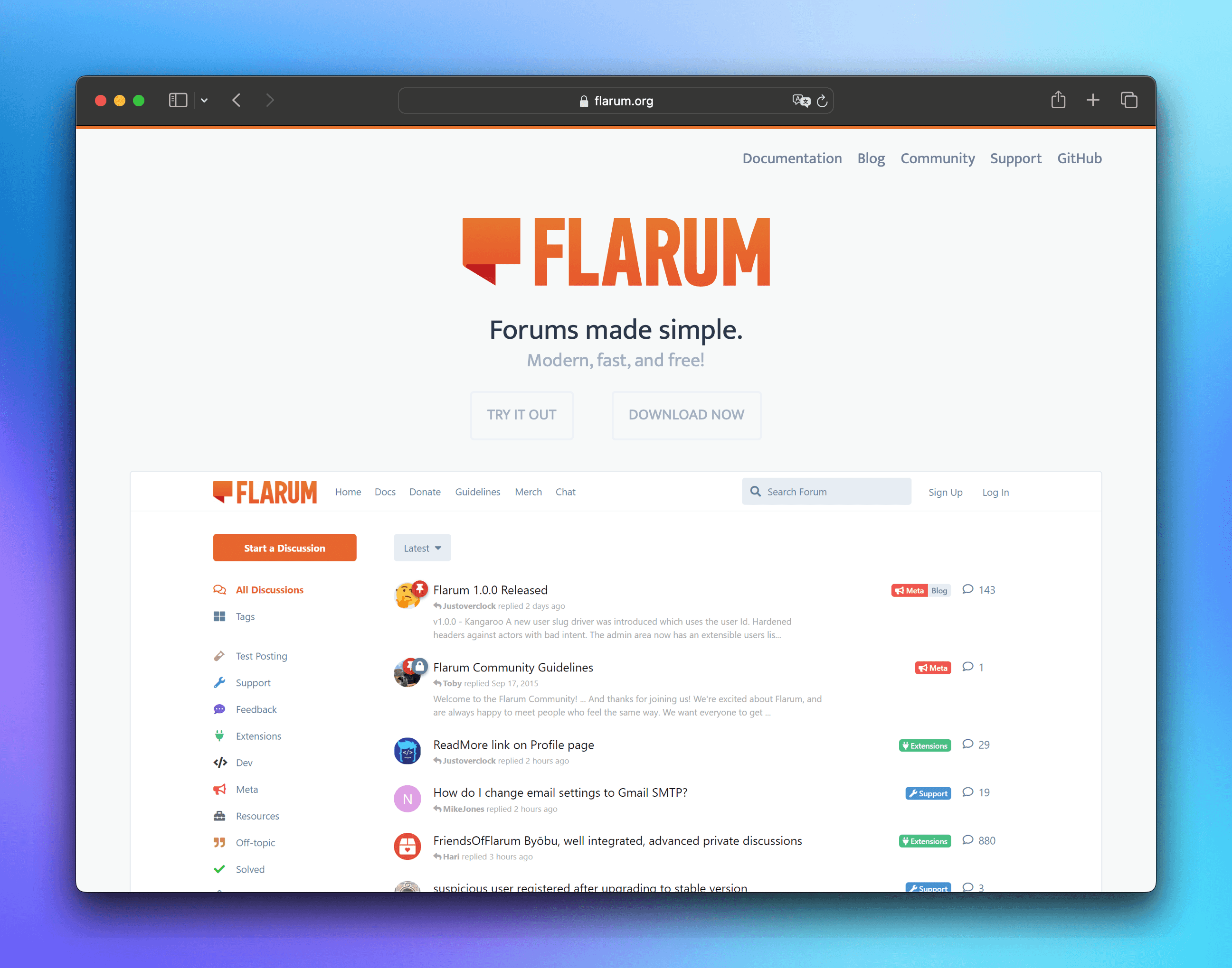 Flarum Forum Software